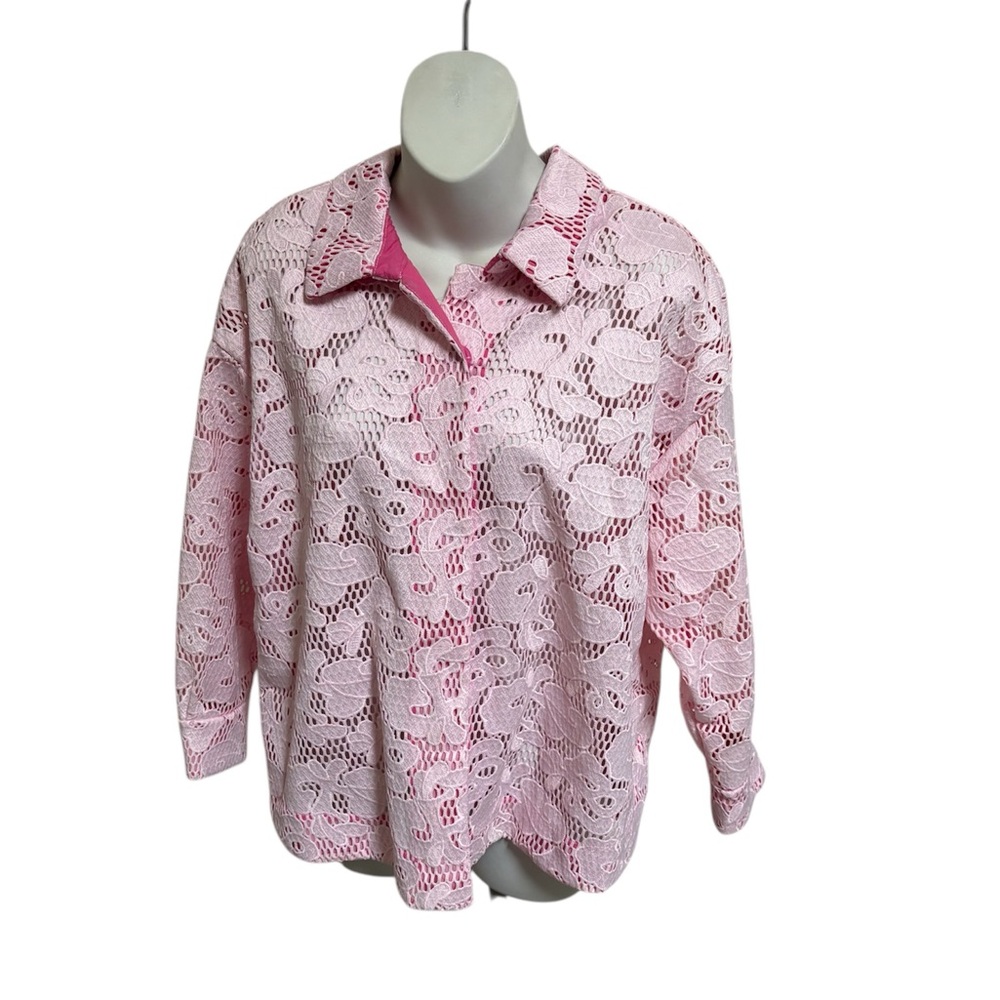Dorothee Schumacher Lacy Pink Blouse